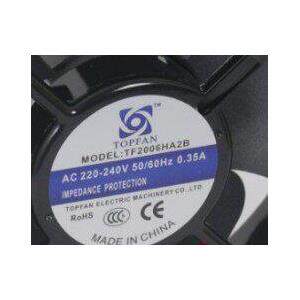 全新 TOPFAN通风机 TF20060HA2B 220-240V 0.35A 20CM 机柜散热风