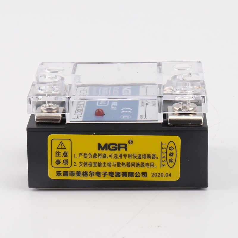 美格尔单相220V直流12V24V控交流固态继电器MGR-1 D4840 SSR25DA