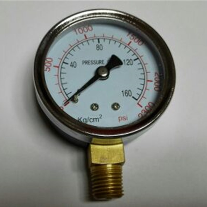 pressure gauge 160kg/C 2300psi 压力表 牙PT1/4 60mm 2.5级