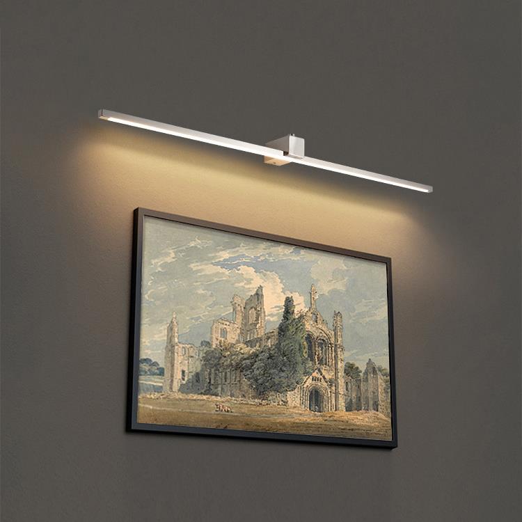 大尺寸壁画灯简约现代镜子走廊过道背景墙条形装饰门不锈钢壁灯