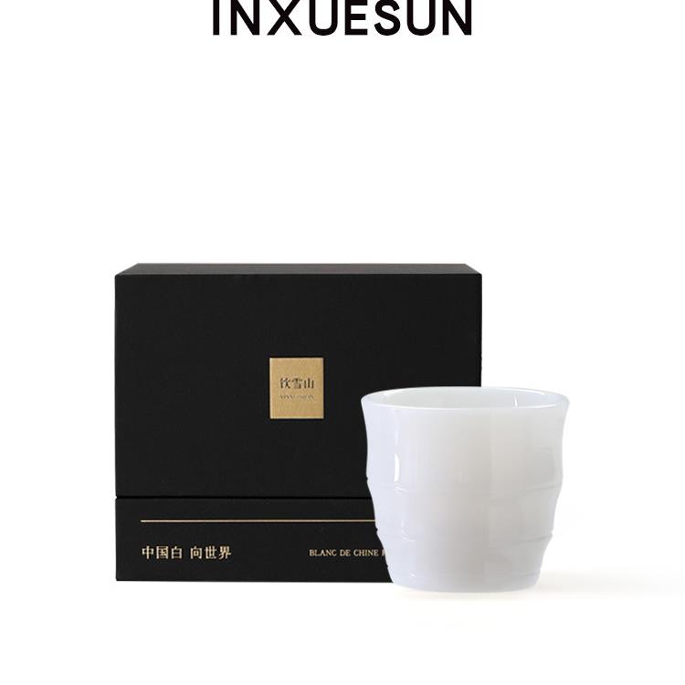 冰种玉瓷主人杯茶杯单个高档个人专用德化白瓷功夫茶具喝茶碗茶盏