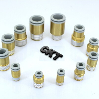 CKT品牌螺纹直通快插接管头KQ2S04/6/8/10/12/16-M5/01/02/03/04S