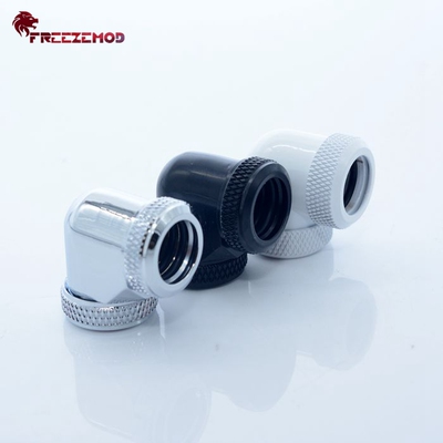FREEZEMOD电脑水冷硬管90度快拧HYGKN-T90直角对接14MM硬管手拧座