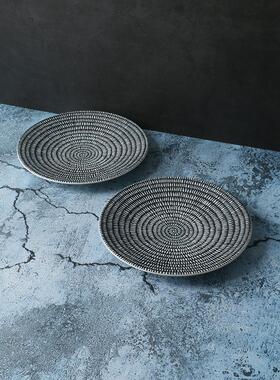 【某牌 孤品】陶瓷餐具平盘【高端 新骨瓷】雨花台白菜盘西餐碟子