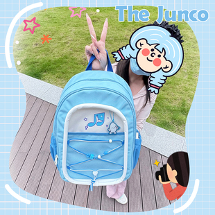 飞鸟君原创生米单双肩痛包女初中生书包大容量可拆卸背包漫展娃包