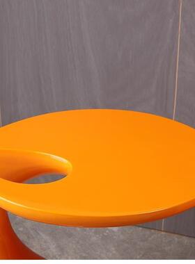 意式简极艺术沙发边几高光烤亮漆异形客现代ZVC简约设计师公厅寓