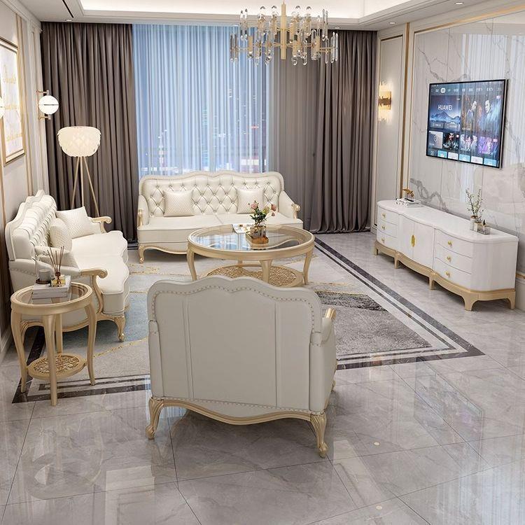 3美式轻奢qx别实木沙发奢华12组合沙大墅高端发沙发奶油风客厅沙