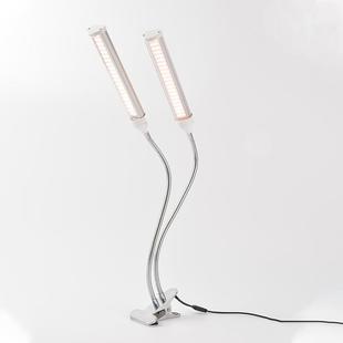 双头额颈全夹光谱夹子植物灯灯PFZ补光灯4E0W子LD全光谱多肉灯