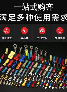 紫铜镀锡冷压片形裸端头N5.AQN5-1电源接线端子0片型裸B端D子