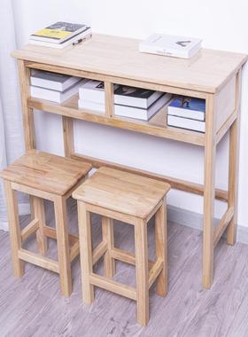 5V桌7儿童中小学生习Z实木学桌椅双人桌学生课桌F755MMTJ家用简易