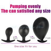 Plugs Big Inflated Silicone Dildo Super Plug Butt Anal Pump