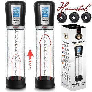 Hannibal LCD Electric Penis Pump Male Masturbator Cup Dick E