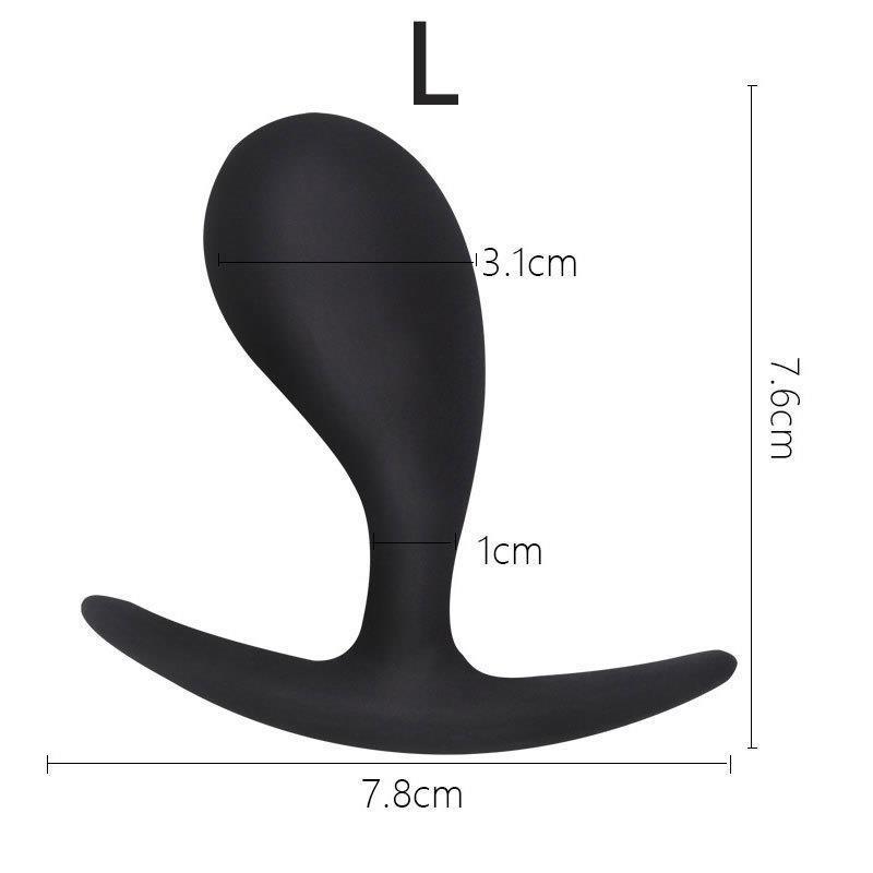 Anal Plug Vibrating Prostate Massage Soft Anal Beads Butt Pl