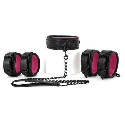 3pcs Bdsm Bondage Set Bdsm Collar Slave Leather Sex Handcuff