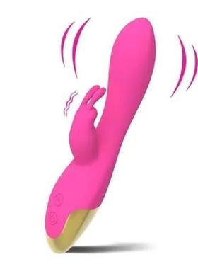 Vibrating Cock Ring with Rose Clitoral Stimulator Pleasure P