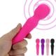 Wireless Toys Silicone Female Striped Sex Vibrator Dildo USB