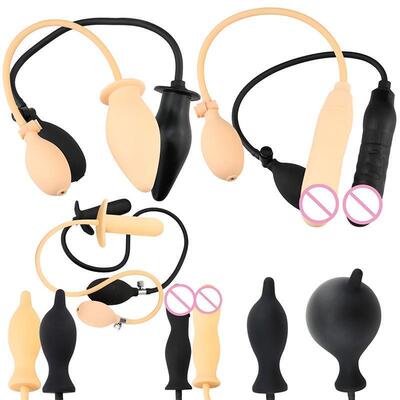 Inflatable Huge Big Anal Plug Prostate Massage Anus Extender