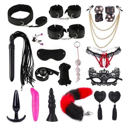 BDSM Kits Adults Sex Toys for Couples Handcuffs Nipple Clamp