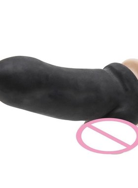 Thick Reusable Condoms Penis Sleeve Extender ,Silicone Dick