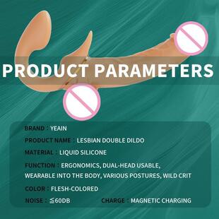 Double Dildo Vibrator Toys for Woman Couple Female Strapon