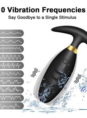 Vibrating Butt Plug Clitoris Stimulator Prostate Massager Er