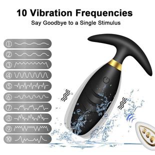 Vibrating Butt Plug Clitoris Stimulator Prostate Massager Er