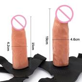 Dildo Strap Men Hollow Wearable Lengthen Panties Penis