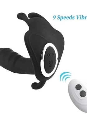 Wearable Butterfly Underwear, Fake Penis, G-Spot Vibrating T