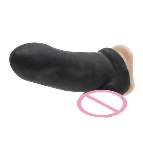 Thick Reusable Condoms Penis Sleeve Extender ,Silicone Dick