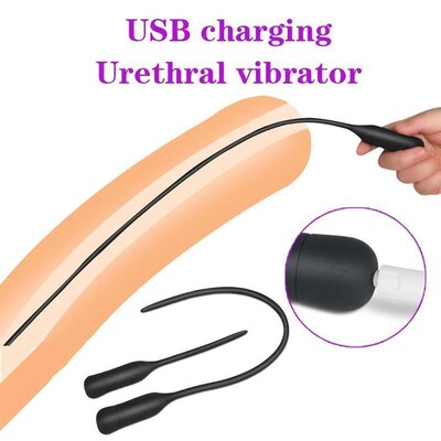 Urethral Dilators 10 Frequency Penis Plug Vibrator Insertion