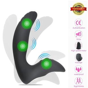 Vibrating Prostate Massager Men Anal Plug Waterproof Powerfu