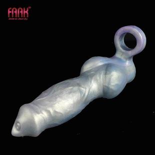 FAAK Dog Knot Penis Sleeve With Anti-drop Ring Soft Silicone