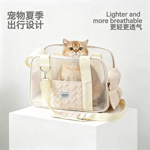 猫包可携式外出轻便款透气宠物外出包斜挎手提防应激猫袋小型犬狗