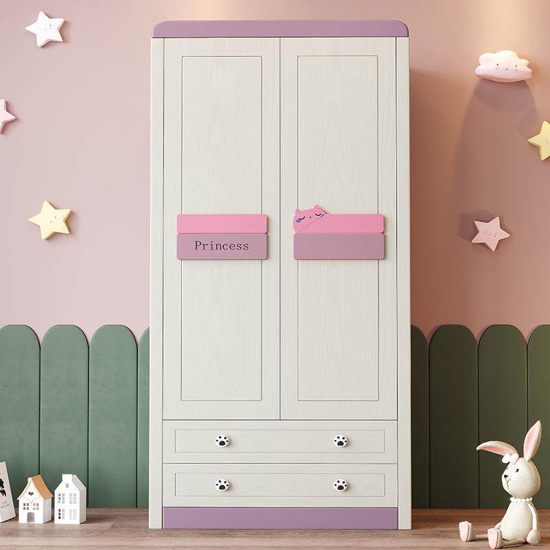 321#实木儿地中海童衣柜家用卧室经小济型三门QR231#两门男孩女孩