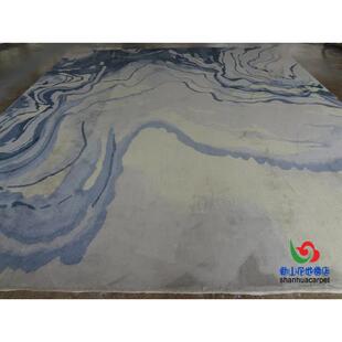 国风抽象山厅水水墨画板中房客741茶几样沙发地毯大厅接待室贵宾