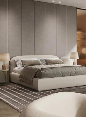 38380大利高端家具软简靠包布艺床现代约1.5m1.8双人婚床落意地床