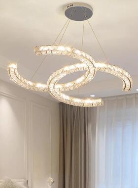轻奢水晶厅吸LAHL-K14顶灯具餐厅卧室主客灯装店时尚创服意吧台装