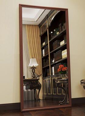 全身全身子大加宽落地镜宽美式复镜全身古镜女生卧室试ATZ衣穿衣