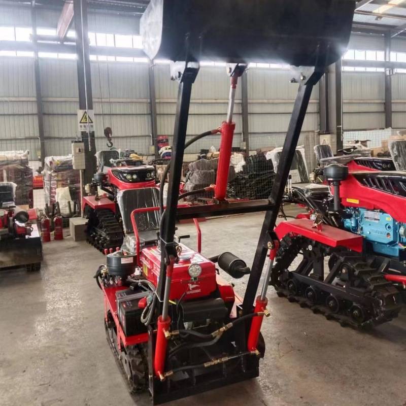 跨境履带式微耕机 农用大棚拖拉机 小型水旱两用耕田施肥旋耕机