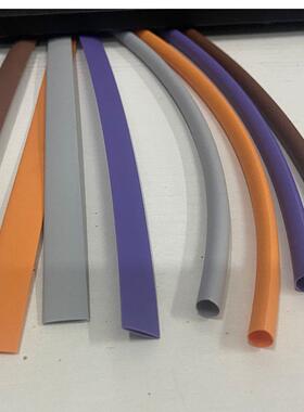 沃尔管彩色热缩管绝缩缘套管保无字环保电线护热收RPT黑色透明白