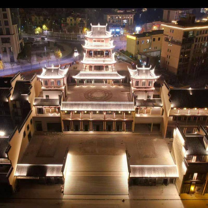 dle建瓦楞灯户外防水6W9MX-WLD-1W12W风景区民宿古式筑庭屋檐亮化