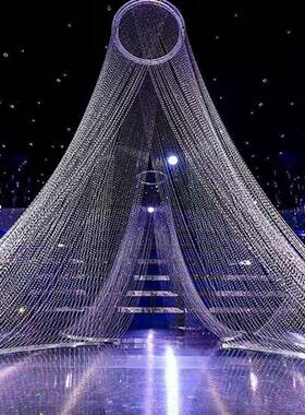 婚礼吊顶装饰蝴蝶梦亚克水堂晶力地球帘挂件GNE舞台背景路引水珠