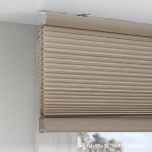 免打孔热拉珠蜂巢帘隔蜂巢帘降琴噪风帘客厅阳台卧室升降百叶窗防