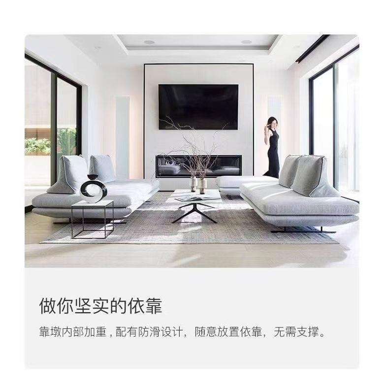 写意空间rado沙普拉多客厅简约直排户发小型双无品牌/面无扶手布p