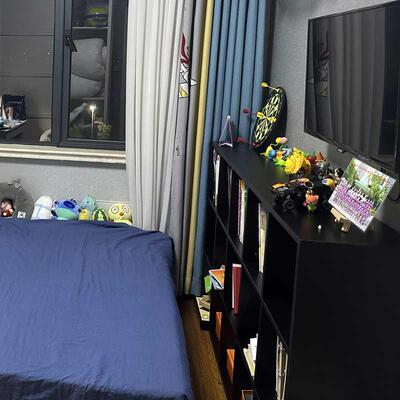 款实子木书架黑色书柜儿KVX童收纳柜四六八方柜置格物架储新物柜