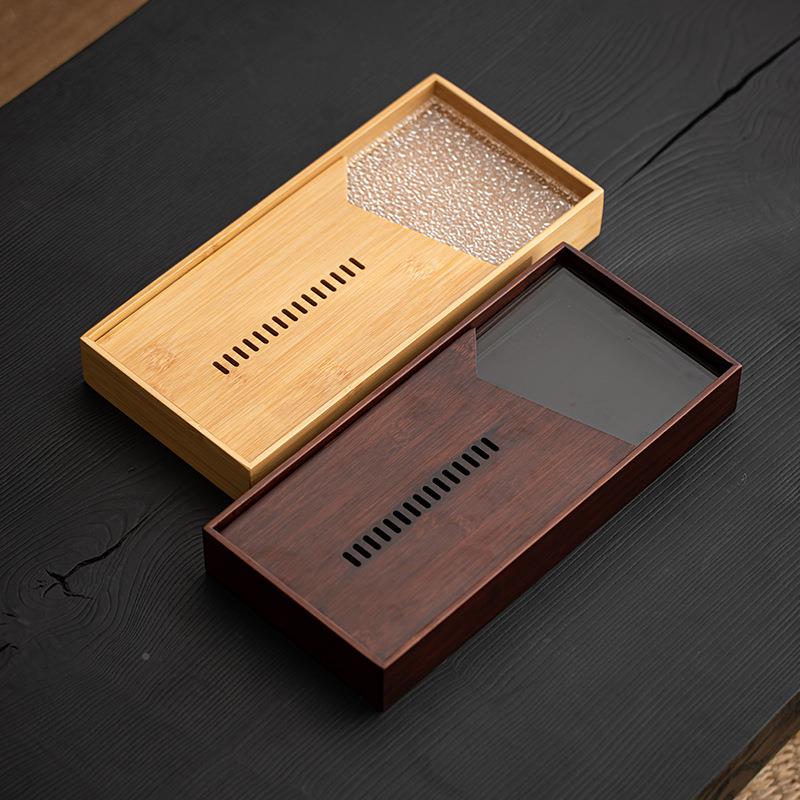 具茶盘家用简SOM约奢现代长轻方型储水小型茶托盘简易干盘茶海泡