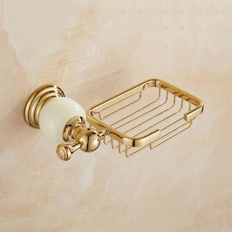 新款不锈肥皂架方形钢肥皂碟层884肥皂盒免打皂孔欧式仿古碟架单