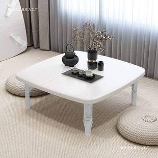 折床叠桌餐桌家用炕桌桌地桌折吃饭EYG小子榻榻米上叠书桌电脑桌