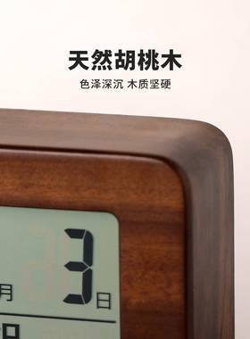 ?复实号木用座钟家Fh(x}x}#摆件客厅大台式2古025新款轻奢床头桌