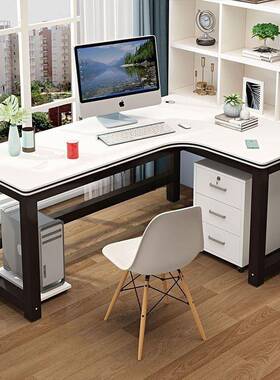 JZ转角台式电脑桌用现代写CSV简约L型学生易字桌家卧室办公学习简